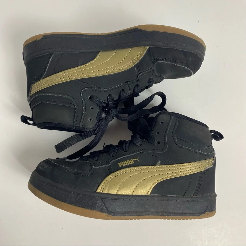 PUMAS SHOES YOUTH 13C PUMA CAVEN 2.0 MID NBK PS BLK‎ 395581